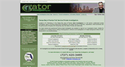 Desktop Screenshot of gatorinvestigators.com